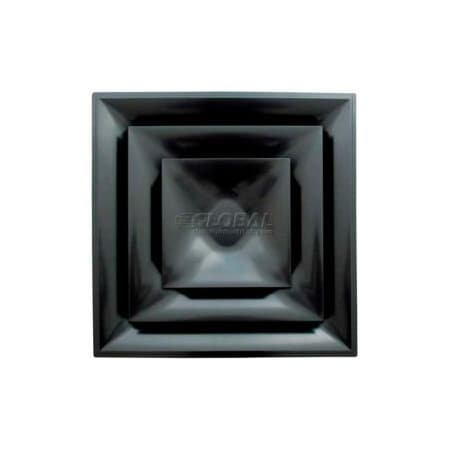 American Louver/Plasticade American Louver Stratus Cone Diffuser W/ 6" Neck, Black,  STR-C-6BK